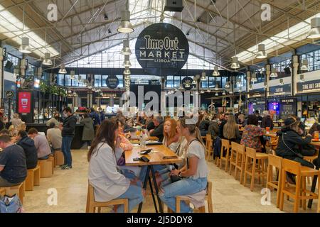 Mercado da Ribeira, Time Out Market Lisboa, Bairro Alto, Lissabon, Portugal, Europa Stock Photo