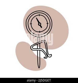 Coffee icon lineart, calm simple color vector Stock Vector