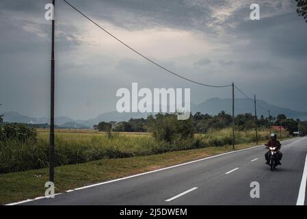 Daily life in Balik Pulau area, Southwest Penang Island District, Penang Island, Malaysia Stock Photo