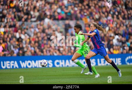 Nou Camp, Barcelona, Spain. 22nd Apr, 2022. UEFA Champions league Semi-final at Nou Camp, Barcelona, Spain. Kim Price/CSM/Alamy Live News Stock Photo