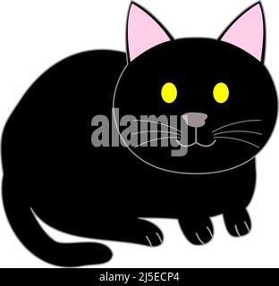 Sitting Black Cat Icon High-Res Vector Graphic - Getty Images