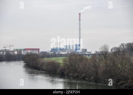 Zagreb: Sava River bank in the lower town Stock Photo