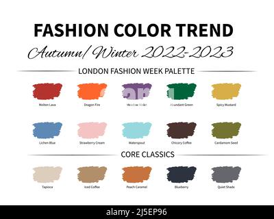 Color palette autumn 2022 hi-res stock photography and images - Alamy