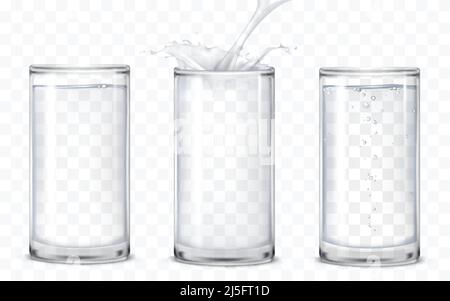 Realistic Glass Cup With Water. Transparent Glassware On Transparent  Background. Vector Illustration Royalty Free SVG, Cliparts, Vectors, and  Stock Illustration. Image 112227164.