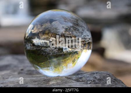 Stainforth force waterfall seen through a different view Stock Photo