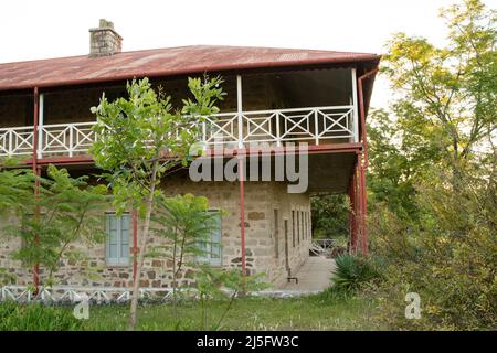 Historic stone houses in Conchillas, Colonia Department, Uruguay Stock Photo