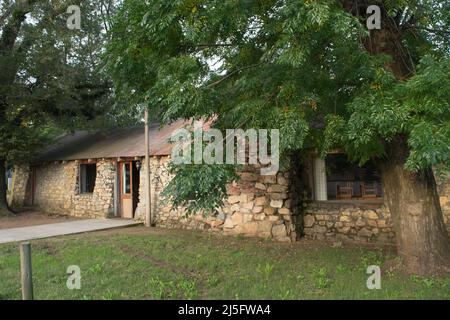 Historic stone houses in Conchillas, Colonia Department, Uruguay Stock Photo