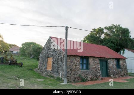 Historic stone houses in Conchillas, Colonia Department, Uruguay Stock Photo