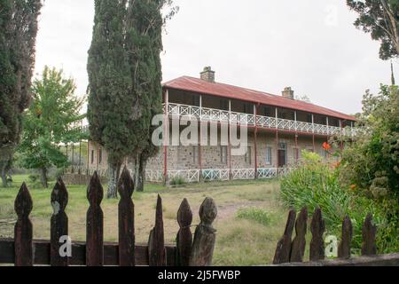 Historic stone houses in Conchillas, Colonia Department, Uruguay Stock Photo