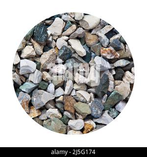 Colored pebbles texture background, decorative small stones texture wallpaper Stock Photo