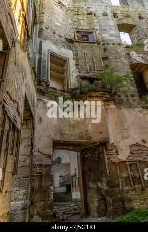 Ruins of Dalquharran castle in Ayrshire, Scotland Stock Photo