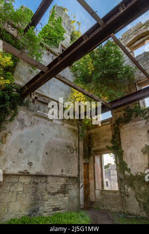 Ruins of Dalquharran castle in Ayrshire, Scotland Stock Photo