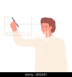 Building engineer project creating. Architectural industry, construction builder isolated illustration Stock Vector