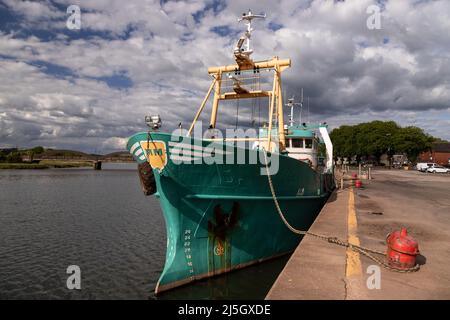 Ship docked at Kirkcudbright, Dumfries and Galloway, Scotland Stock Photo