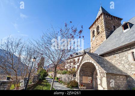 Plan village, Huesca, Spain Stock Photo