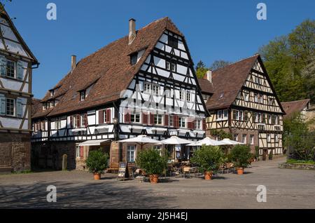 Maulbronn Monastery is a former Cistercian abbey and one of the best-preserved in Europe. Baden Wuerttemberg, Germany, Stock Photo