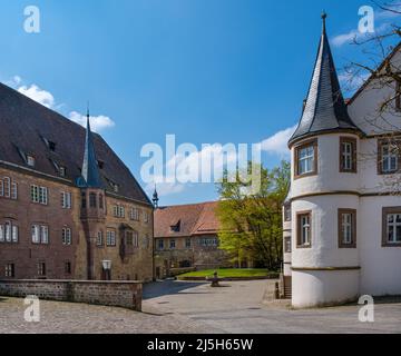 Maulbronn Monastery is a former Cistercian abbey and one of the best-preserved in Europe. Baden Wuerttemberg, Germany, Stock Photo