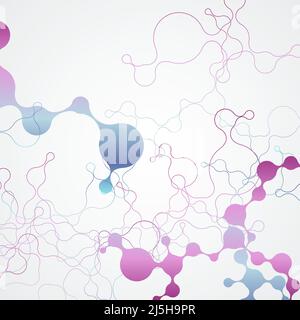 Network communication concept. Color connect circle vector background Stock Vector