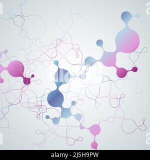 Abstract polygonal digital concept background with connected dots and lines Stock Vector