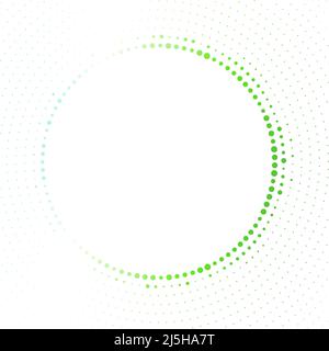 Technology circle with dots. Vector illustration Stock Vector
