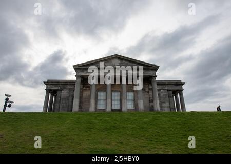Observatory on top of Calton Hill, Edinburgh, Scotland Stock Photo