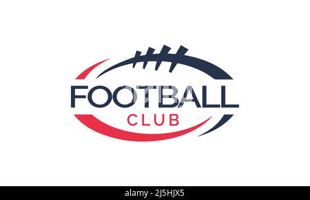 American Football badge logo vector - Rugby logo Stock Vector