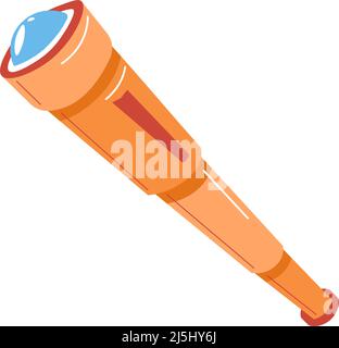 Marine watching tube object used by sailors vector Stock Vector