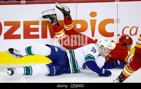 Vancouver Canucks right wing Alex Chiasson (39) plays against the