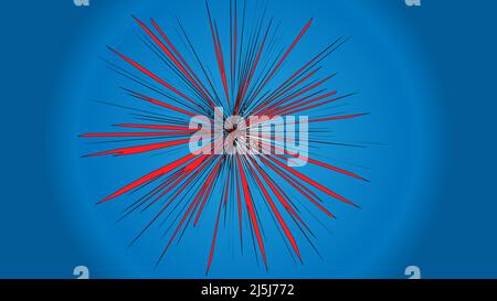 Abstract circular geometric background. Circular geometric centric motion pattern. Starburst dynamic line or beam Stock Vector