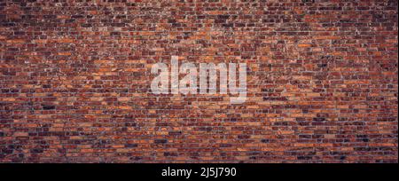 Big brown brick wall texture background Stock Photo