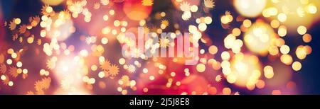 light color blur bokeh for background, abstract background. Bokeh light, shimmering blur lights on red.Cosmic explosion.Abstract blurred background in Stock Photo