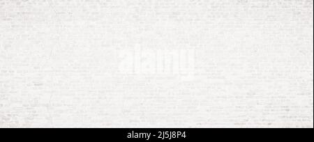 White or light gray brick wall texture background Stock Photo