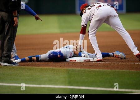 Phoenix, Arizona, USA. 23rd Apr, 2022. between the New York Mets and the Arizona Diamondbacks at Case Field in Phoenix, Arizona. Michael Cazares/Cal Sport Media. Credit: csm/Alamy Live News Stock Photo