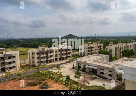 big bungalow looking awesome of a Indian colony Stock Photo