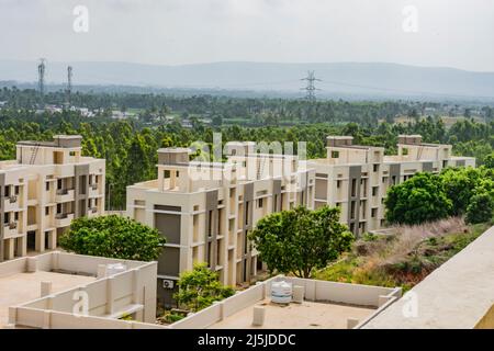 big bungalow looking awesome of a Indian colony Stock Photo