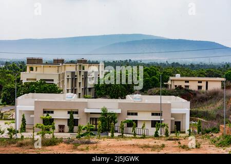 big bungalow looking awesome of a Indian colony Stock Photo