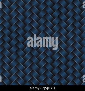 Weaving pattern in blue color. Vector illustration Stock Vector