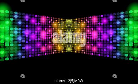 Shiny sparkling dance floor disco background. Vector illustration Stock Vector