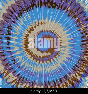 Brown blue violet sky color tie dye. Vector illustration Stock Vector