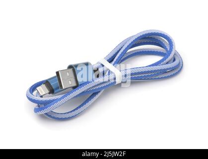 https://l450v.alamy.com/450v/2j5jw2f/blue-usb-to-lightning-phone-cable-isolated-on-white-2j5jw2f.jpg