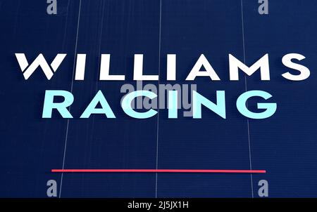 William Ras Racing Logo Williams Racing logo during race day of the Emilia Romagna Grand Prix ...