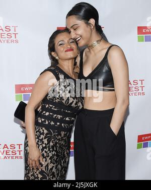 (L-R) Kavi Ramachandran Ladnier and Amrit Kaur at the East West Players 56th Anniversary Visionary Awards held at the City Market Social House in Los Angeles, CA on Saturday, ?April 23, 2022. (Photo By Sthanlee B. Mirador/Sipa USA) Stock Photo