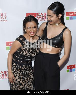 Los Angeles, USA. 23rd Apr, 2022. (L-R) Kavi Ramachandran Ladnier and Amrit Kaur at the East West Players 56th Anniversary Visionary Awards held at the City Market Social House in Los Angeles, CA on Saturday, ?April 23, 2022. (Photo By Sthanlee B. Mirador/Sipa USA) Credit: Sipa USA/Alamy Live News Stock Photo