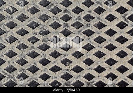 Metallic surface with beach sand Stock Photo