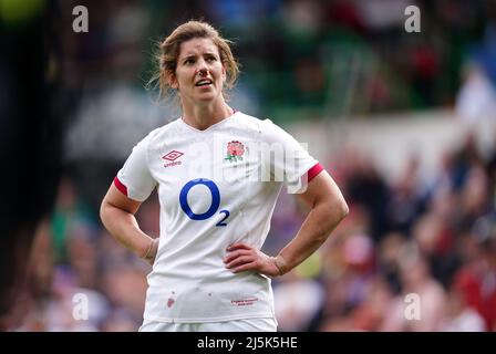 England's Sarah Hunter during the TikTok Women's Six Nations match at Mattioli Woods Welford Road Stadium, Leicester. Picture date: Sunday April 24, 2022. Stock Photo