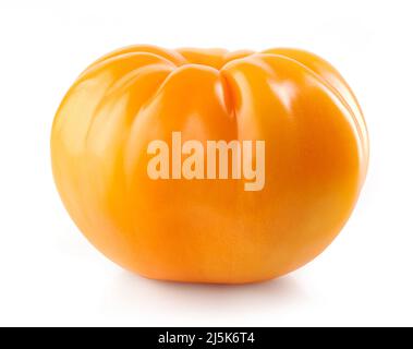fresh yellow tomato isolated on white background Stock Photo