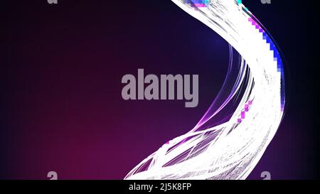Purple wave vector illustration. Futuristic vector illustration. Stock Vector
