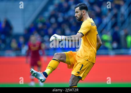 Milano, Italy. 23rd Apr, 2022. Goalkeeper Rui Patricio (1) of Roma seen during the Serie A match between Inter and Roma at Giuseppe Meazza in Milano. (Photo Credit: Gonzales Photo/Alamy Live News Stock Photo
