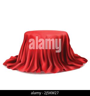 Box covered with red silk cloth Royalty Free Vector Image, Silk Cloth