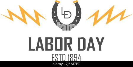 Labor day icon design illustration template vector Stock Vector
